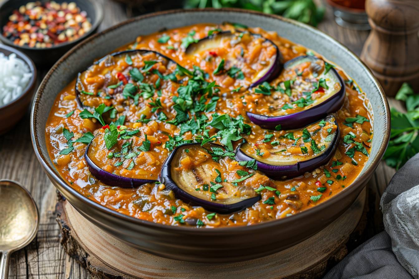 Comment intégrer les aubergines dans un plat de colombo ?