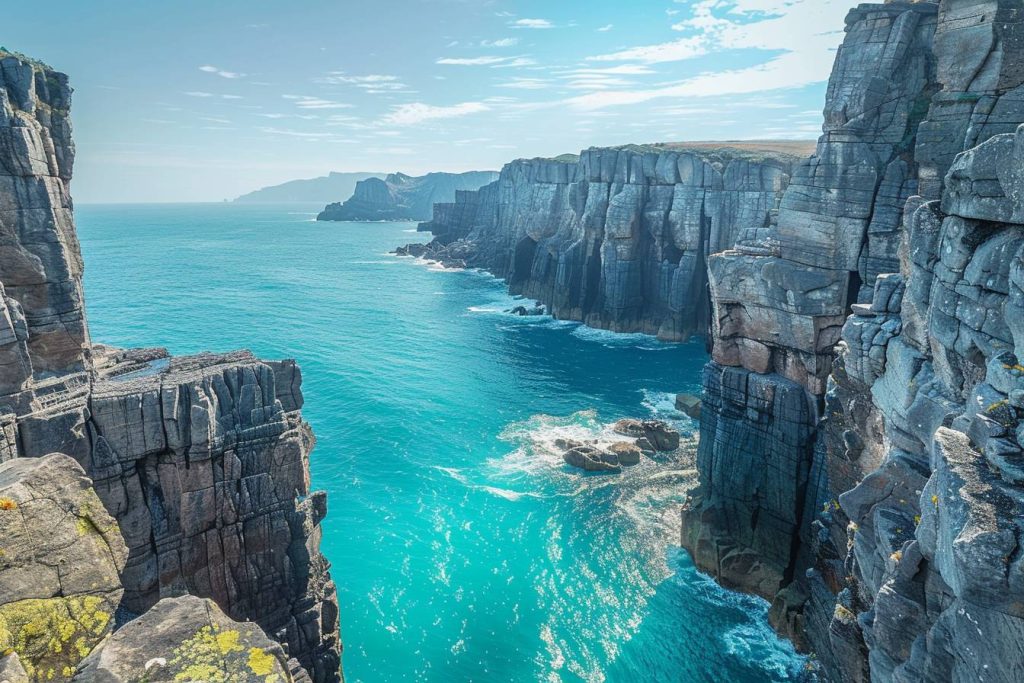 Découvrez la falaise de Pointe-Noire et ses vues sur les eaux turquoise